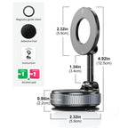 360° Magnetic Car Phone Holder with Strong Suction Base