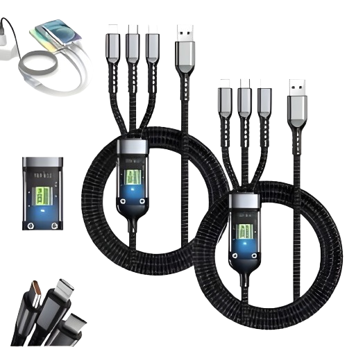 100W 3-in-1 Fast Charging Cable | Ultra Fast & Reliable ⚡