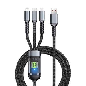100W 3-in-1 Fast Charging Cable | Ultra Fast & Reliable ⚡